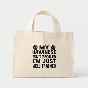 Bolsa Tote Mini Meu Havanês não está estragado