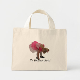 Bolsa Tote Mini Meus primeiros calçados de torneira!