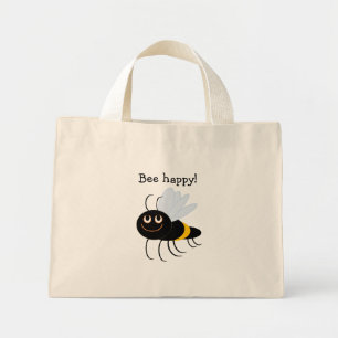 Bolsa Tote Mini Mini-bolsa Feliz das Abelhas de Buzz