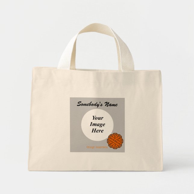 Bolsa Tote Mini Modelo de Flower Laranja por Kenneth Yoncich (Frente)
