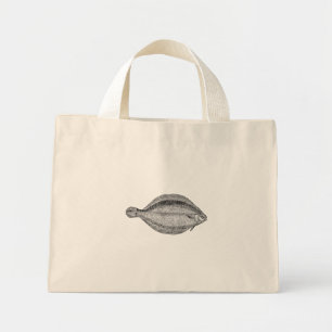 Bolsa Tote Mini Modelo de Peixe-Solha de Vintage Pole