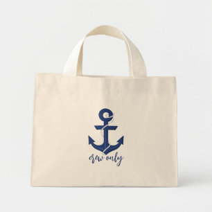 Bolsa Tote Mini Moderno Minimalista Simples Elegante Náutico Coste
