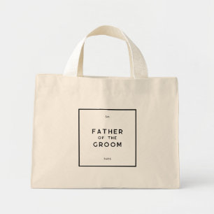Bolsa Tote Mini Monograma Francês Mínimo Chic Padre Da Noite