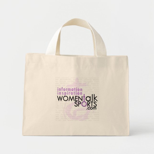 Bolsa Tote Mini Mulheres falam saco de esportes (Frente)