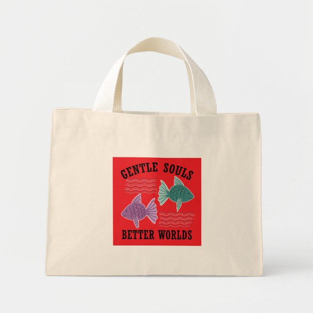 Bolsa Tote Mini Mundos Melhores (Frente)
