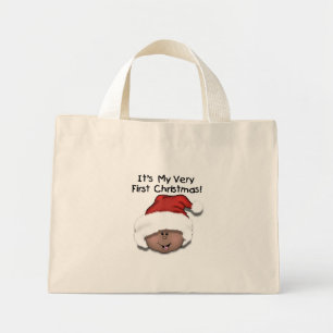 Bolsa Tote Mini Natal do afro-americano Baby 1rua