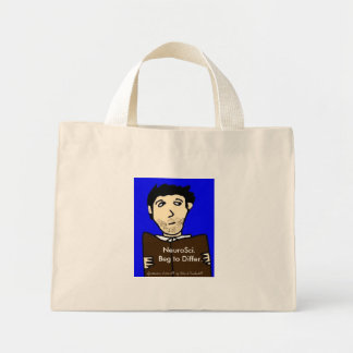 Bolsa Tote Mini NeuroCiência. Peço desculpas., Arte Espontânea...
