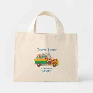 Bolsa Tote Mini Nome Personalizado do Caminhão de Entrega de Coel