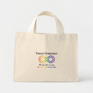 Bolsa Tote Mini Normalizar a Neurodiversidade
