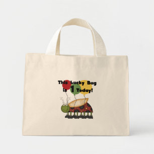 Bolsa Tote Mini O Inseto Sortudo é Um Camiseta de aniversário e pr