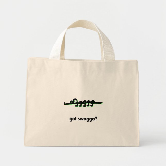 Bolsa Tote Mini O jacaré ficou agga (Frente)