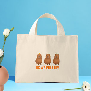 Bolsa Tote Mini "Ok, Vamos Puxar!" Capybara Meme