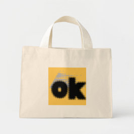 Bolsa Tote Mini OK Vibes - Simples e Negrito"