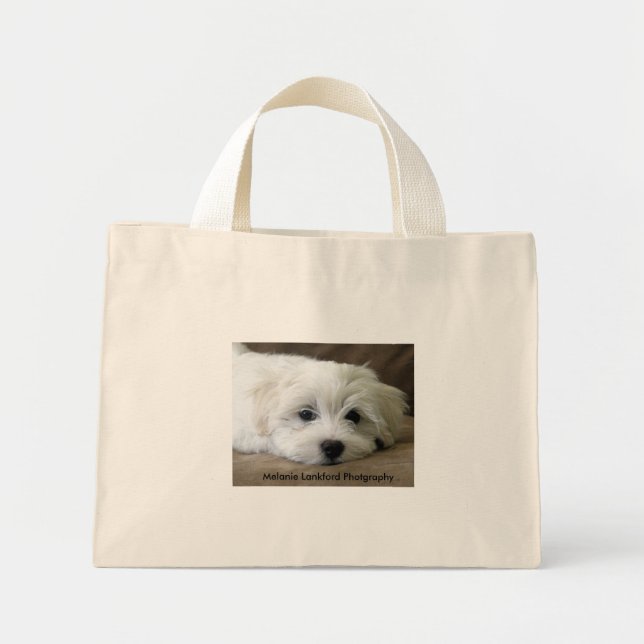 Bolsa Tote Mini Olhos De Cão De Pupão (Frente)