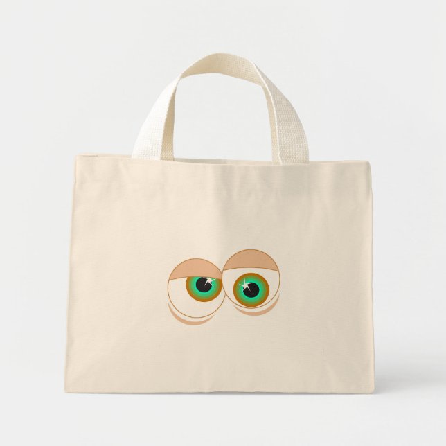 Bolsa Tote Mini Olhos de desenho (Frente)