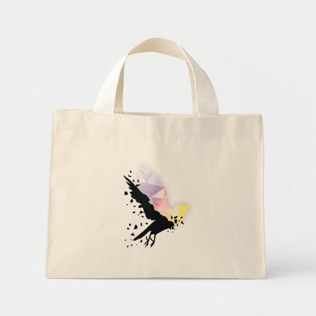 Bolsa Tote Mini "Onde a escuridão acaba, começa a esperança." (Frente)