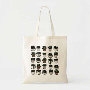 Bolsa Tote Mini padrão suculento bonito