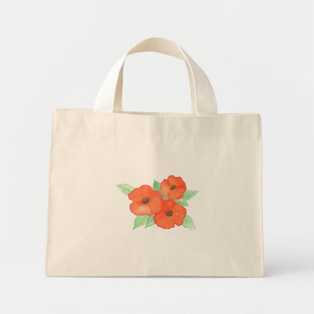 Bolsa Tote Mini Papas Laranja (Frente)