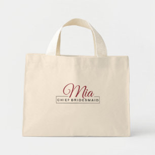 Bolsa Tote Mini Partido Bridal Correspondendo Tote Bags - Elegânci