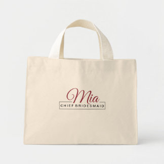 Bolsa Tote Mini Partido Bridal Correspondendo Tote Bags - Elegânci