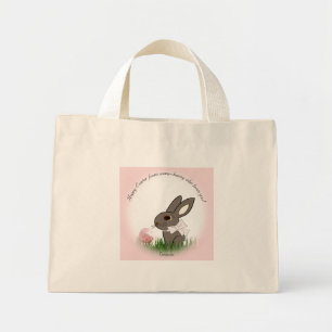 Bolsa Tote Mini Páscoa de um coelhinho que te ama!Bunny