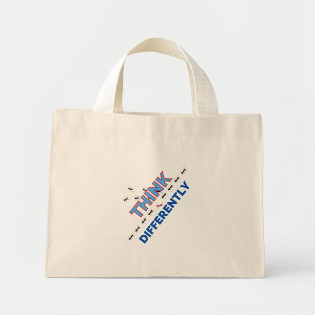 Bolsa Tote Mini Pense diferente 6.0 (Frente)