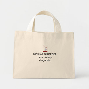 Bolsa Tote Mini PERTURBAÇÃO BIPOLAR: Eu não sou o meu saco...