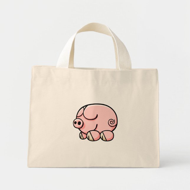 Bolsa Tote Mini Porco (Frente)