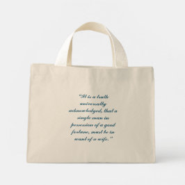Bolsa Tote Mini Pride and Prejudice Tote Bag