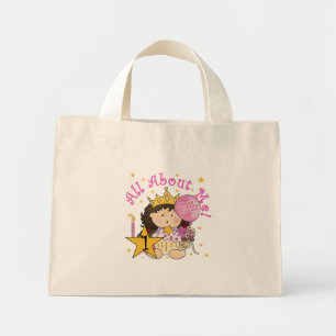 Bolsa Tote Mini Princesa Sobre Os Meus Camisetas primeiros anivers