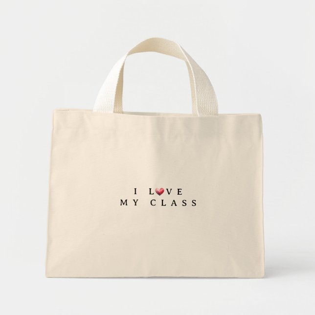 Bolsa Tote Mini Professor dia de os namorados (Frente)