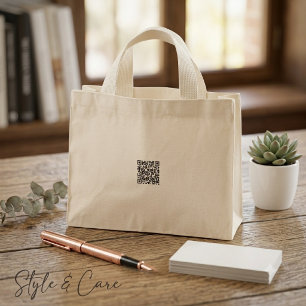Bolsa Tote Mini Promova sua marca com Tiny Tote personalizado