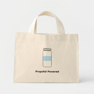Bolsa Tote Mini Propofol Energizado – Humor Divertido de Anestesio