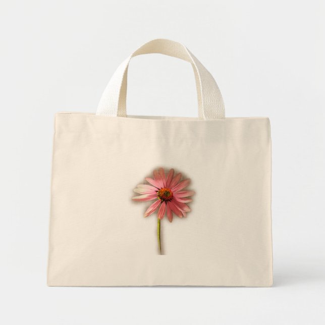 Bolsa Tote Mini Purple Cone Flower Echinacea (Frente)
