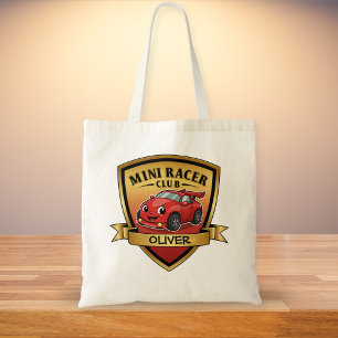 Bolsa Tote Mini Racer Club Emblema – Cute Carro de Corrida Ve