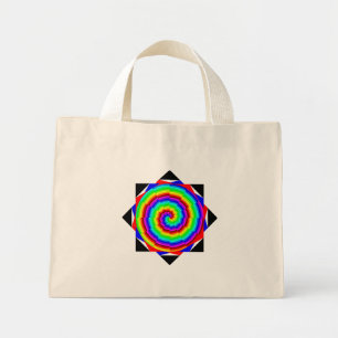 Bolsa Tote Mini Rainbow Spiral por Kenneth Yoncich