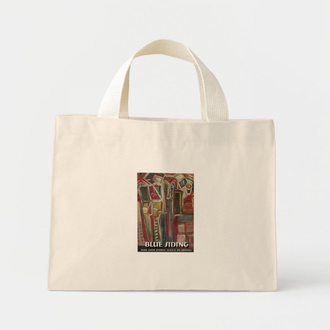 Bolsa Tote Mini revestimento azul (Frente)