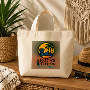 Bolsa Tote Mini Ritmos Modernos da África Dança de Tambor Tribal