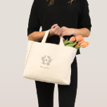 Bolsa Tote Mini Rústico Monograma Wreath Bridal Party Gift Bag<br><div class="desc">Perfeito para um casamento rústico no celeiro com uma reviravolta moderna, esta pequena bolsa personalizada apresenta um monograma, nome de cheio e coroa de galhos desenhada à mão fazer um doce presente para as damas de honra e membros da família que estão ao vosso lado no vosso casamento. Preencha-o com...</div>