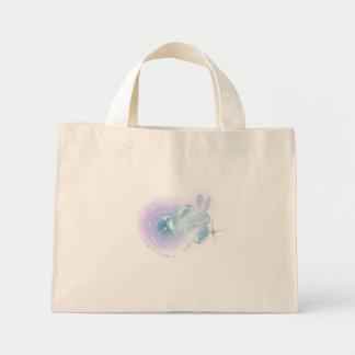 Bolsa Tote Mini Saca de Lona Coelho Balão Pastel Fofa