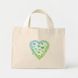 Bolsa Tote Mini Saco de Amor Verde Orgânico