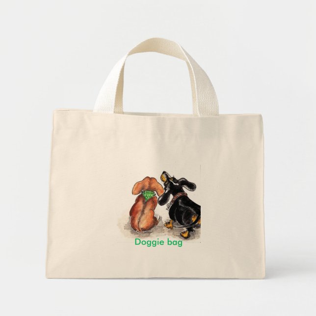 Bolsa Tote Mini saco de cachorro (Frente)