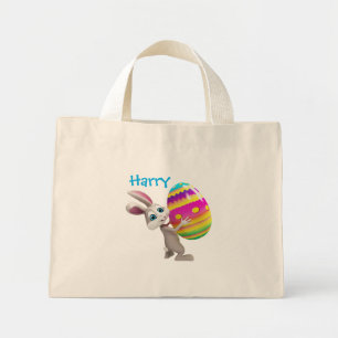 Bolsa Tote Mini Saco de Compras da Caça ao Ovo de Páscoa Infantil 