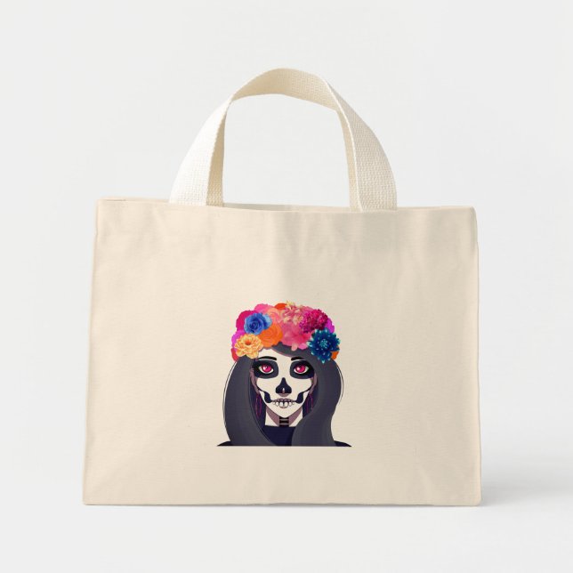 Bolsa Tote Mini Saco de compras de Halloween (Frente)
