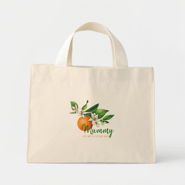 Bolsa Tote Mini Saco de Compras para Chás de Bebê Sweet Citrus Mam (Frente)