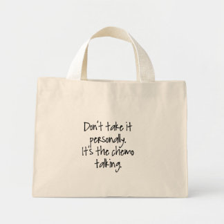 Bolsa Tote Mini Saco de conversa de quimio