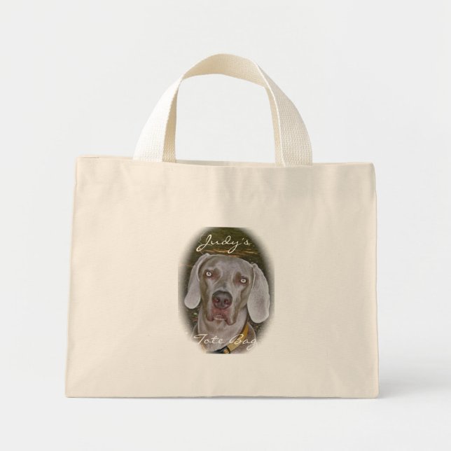 Bolsa Tote Mini Saco de ferramentas de retrato do Weimaraner para  (Frente)