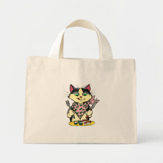 Bolsa Tote Mini Saco de Gato Sushi