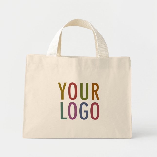 Bolsa Tote Mini Saco de Lona com Logo Personalizado sem Quantidade (Frente)