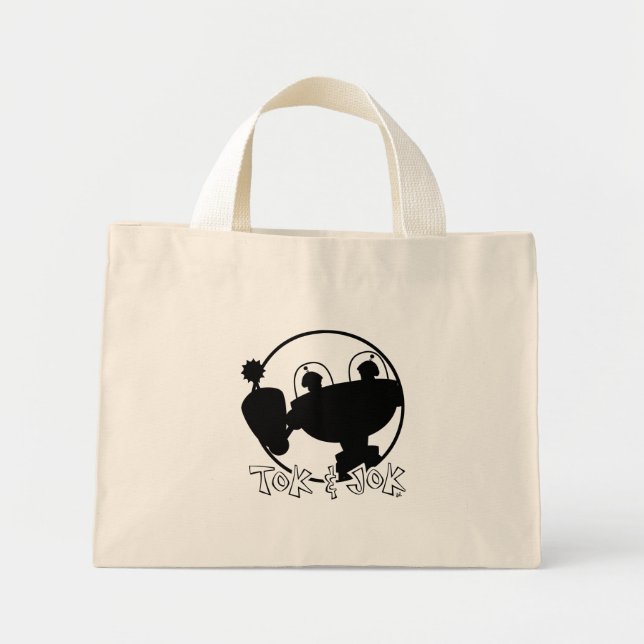 Bolsa Tote Mini Saco de luz TokBOT e JokBOT (Frente)